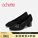 achette雅氏4RP2 優(yōu)雅正裝高跟鞋手工鏤空裝飾女鞋 14-黑色 36
