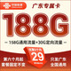中國聯(lián)通 聯(lián)通流量卡純流量卡大王卡5g上網(wǎng)卡全國通用超長套餐可選歸屬地 只發(fā)廣東丨外省勿拍丨29元188G流量+流量不變