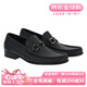 菲拉格慕（Ferragamo）男士軟面皮鞋 商務(wù)休閑Gancio扣飾牛皮莫卡辛鞋 時尚大牌高檔男鞋 黑色 029392 642848  40 碼（6碼）