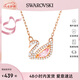 SWAROVSKI施華洛世奇項鏈女 粉天鵝女士項鏈 七夕情人節禮物送女友 5469989