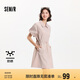 森馬（Semir）連衣裙女翻領(lǐng)燈籠袖休閑風(fēng)2025夏季防曬收腰短裙戶外109325114027