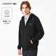 LACOSTE法國鱷魚(yú)男裝25秋冬新款經(jīng)典純棉百搭連帽拉鏈衛衣外套|SH9809 031/黑色 XL 6
