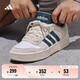 adidas「小鋸齒」D-PAD CLASSIC休閑美高風復古籃球板鞋阿迪達斯 白色/遺跡藍/棕色   42