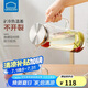 樂(lè )扣樂(lè )扣（LOCK&LOCK）涼水壺耐熱玻璃水壺泡茶檸檬水果水杯子家用大容量玻璃茶水杯1.6L