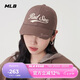 MLB帽子男女情侶虞書欣明星同款硬頂棒球帽鴨舌帽3ACPV035N-43BRL-F