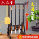 六品堂 文昌毛筆4支筆架掛套裝毛筆的架子中式擺件實(shí)木簡(jiǎn)約初學(xué)學(xué)生文房四寶筆擱雞翅木筆架書(shū)法毛筆掛架 金榜題名全套(4支毛筆+筆架)