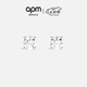APM Monaco圓形耳釘耳環(huán)耳飾耳墜時尚飾品七夕情人節(jié)禮物送女友
