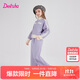 笛莎童裝女童套裝2025秋季兒童棒球服女孩運動(dòng)套裝 紫色 160