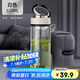 希樂(lè)大容量玻璃杯男女士帶茶隔水杯商務(wù)直身泡茶杯子帶提環(huán)白色520ml