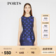 PORTS寶姿  新品女裝甜美無(wú)袖圓領(lǐng)波點(diǎn)連衣裙SA8D084FFQ044 藏青底藍(lán)點(diǎn) L (8)