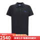 巴寶莉（BURBERRY）博柏利 SS24 馬術(shù)騎士徽標(biāo)刺繡修身短袖Polo衫 男款SS七夕禮物 黑色 8107448 M
