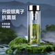 特美刻（TOMIC）雙層玻璃泡茶杯玻璃杯男士茶杯家用水杯雙層泡茶杯畢業(yè)禮物 【款】不銹鋼茶隔-鋼本色400ml