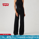 Levi's李維斯25年秋冬新款女士美式休閑318寬松塑形闊腿牛仔褲 黑色 28 (30)