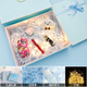 八海鳥禮盒空盒生日禮物盒中秋節(jié)結(jié)婚伴手禮盒收納盒藍色蝴蝶結(jié)中號