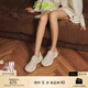 SAM EDELMAN山姆愛(ài)德曼虞書(shū)欣同款2025秋厚底女老爹鞋拼接透氣休閑鞋MELIA 米白色 37 美碼6.5M（建議拍小半碼）