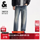 杰克·瓊斯（JACK&JONES）25年秋季男裝寬松直筒牛仔褲男士復古水洗潮流休閑品牌褲子 E39中藍牛仔 第一批 33 180 W33/L32