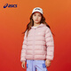 asics亞瑟士童裝25年冬季兒童柔軟舒適三防輕薄保暖羽絨服【高充絨量】 粉色 清潔度1000-鴨絨 140 充絨量79g