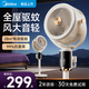 美的（Midea）電風扇空氣循環(huán)扇暴風驅蚊落地扇家用大風力輕音凈化扇 暖灰【驅蚊款】雙重抗菌+智能語音+10米送風