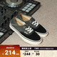 VANS范斯官方 Authentic VR3椰子灰芝麻糊拼色可踩腳兩穿板鞋低幫 黑色 36