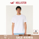 HOLLISTER【涼感基礎(chǔ)T】25夏新款純色情侶T恤男裝女裝KI324-4165 白色 M (180/100A)