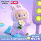 泡泡瑪特（POP MART）LABUBU 3.0前方高能系列 搪膠毛絨掛件盲盒整盒17cm 新年禮物