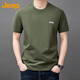JEEP美國正品Jeep高端圓領(lǐng)短袖t恤男士夏季薄款涼感戶(hù)外運動(dòng)體恤上衣 軍綠色 【專(zhuān)柜同款】 XL 推薦135-150斤