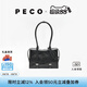 PECO985中號(hào)手提登機(jī)包油蠟牛皮手提腋下復(fù)古通勤保齡球包送七夕禮物 經(jīng)典黑熔巖油蠟 現(xiàn)貨
