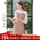 百圖betu百圖女裝冬季新款連衣裙小香風(fēng)假兩件連衣裙女2212T26 紅色 M