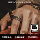 IDEAGEMER925銀天使十字架戒指男士個性復古小眾設計感創(chuàng)意涂鴉男生指環(huán)潮 天使十字架戒指【銀加銅款】