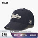 MLB帽子男女仿牛仔棒球帽刺繡大LOGO學(xué)院風(fēng)3ACPQM04N-50NYD-F