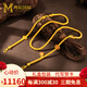 鳴鉆國際古法黃金項(xiàng)鏈足金福路蓮花琺瑯彩鎖骨鏈萬能鏈頸飾生日禮物送女友 【古法招財(cái)納福黃金項(xiàng)鏈】一物一證