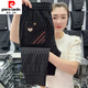 皮爾卡丹（pierre cardin）2025夏季新款歐貨休閑褲男士時尚百搭修身小腳哈倫帥氣束腳褲新品 黑色 M