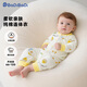 巴帝巴帝春秋款純棉連體衣爬服嬰幼兒寶寶開(kāi)襟寬松哈衣 三角巾鴨 100cm