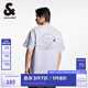 杰克·瓊斯（JACK&JONES）NBA聯(lián)名胸前湖人隊字母膠印舒適百搭時尚潮短袖T恤男裝 C39薰衣草紫 L