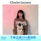 Charlie Luciano考拉圖案可愛(ài)貓咪毛衣開(kāi)春春季cl新款圓領(lǐng)套頭休閑針織衫上衣 棕色考拉毛衣 L