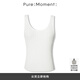Pure:Moment:商場同款休閑白色打底針織背心女4996131021Q 本白色 M