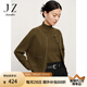 玖姿·安娜蔻輕熟風(fēng)休閑柔軟圓領(lǐng)綿羊毛針織衫毛衣女冬款 墨綠 M
