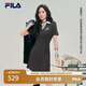 FILA 楊冪同款連衣裙|斐樂(lè )官方女裝2025夏季新款時(shí)尚涼感針織連衣裙 星艦灰-GY M 165/84A/M