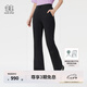 KOLON SPORT/可隆戶(hù)外針織褲 女子抓絨內里微喇針織長(cháng)褲 LKLP5WTT32-BK 黑色 S 160/70A