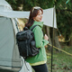 KOLON SPORT可隆輕戶外雙肩背包 徒步露營通勤防潑水耐磨18L ECHO 1984 黑色