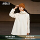 AIGLE艾高經(jīng)典款ACW22WFLE008女士防潑水保暖加厚全拉鏈抓絨衣外套 貂杏色 AF571 38
