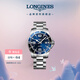 浪琴（LONGINES）瑞士手表 康卡斯?jié)撍盗?機械鋼帶男表七夕禮物L37424966
