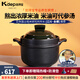 凱得寶（K+dep） 日本日式粥鍋煮粥嬰兒輔食熬粥鍋家用陶瓷砂鍋沙鍋燃?xì)?粥煲2-4人用云杉綠 2.7L