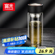 富光男女士雙層玻璃杯 支持團購經(jīng)典簡(jiǎn)約304茶隔水杯子便攜創(chuàng  )意泡茶杯