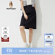 Hush Puppies【柔軟親膚】暇步士女裝春夏休閑通勤經(jīng)典半身裙女 188黑色 M (28)