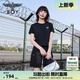 BOY LONDON夏女士短袖經(jīng)典logo簡(jiǎn)約純色修身顯瘦T恤W01001 黑色 M