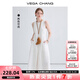 VEGA CHANG無(wú)袖連衣裙女2025年夏季新款簡(jiǎn)約時(shí)尚氣質(zhì)背心長(cháng)裙子 陶瓷白 M