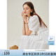 范思藍(lán)恩法式通勤甜美氣質(zhì)娃娃白色連衣裙女夏季2024新款襯衫裙子 白色 S