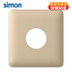西蒙（SIMON） i6系列白色香檳金空白面板帶出線孔86型暗裝網(wǎng)線穿線穿孔面板 香檳金