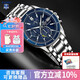 卡西歐（CASIO）男表EDIFICE商務太陽能石英表休閑簡約指針日韓男腕表送男友禮物 EFS-S510D-2A  太陽能藍盤